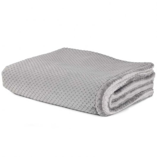 Orbegozo Manta Eléctrica Térmica MAH 2050/ 200x170 cm, 3 Niveles de Calor, Apagado Automático, Lavable a Máquina, Gris y Blanca